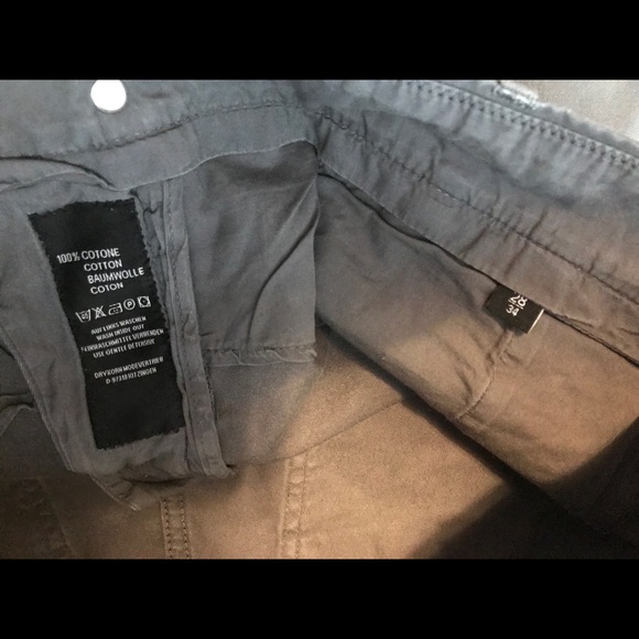 Drykorn gray wthrd look brushed cotton pants sz 28 - Picture 7 of 10